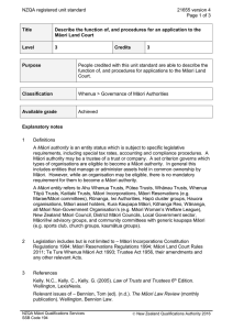 NZQA registered unit standard 21655 version 4  Page 1 of 3