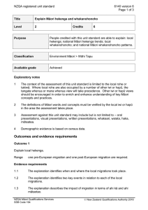 NZQA registered unit standard 6140 version 6  Page 1 of 3