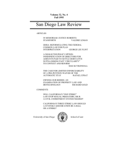 The Case for Limited Enforceability of a Pre-Petition Waiver of the Automatic Stay, 32 San Diego Law Review 1133 (1995)