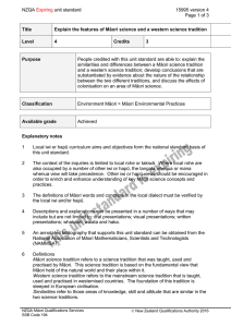 NZQA unit standard 15995 version 4