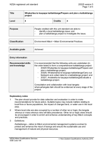 NZQA registered unit standard 20325 version 5  Page 1 of 4