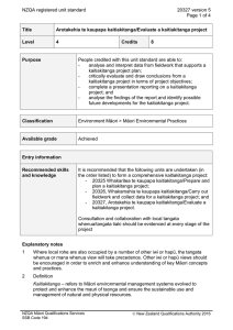 NZQA registered unit standard 20327 version 5  Page 1 of 4