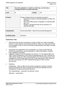 NZQA registered unit standard 20324 version 5  Page 1 of 4