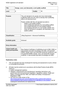 NZQA registered unit standard 26602 version 2  Page 1 of 6