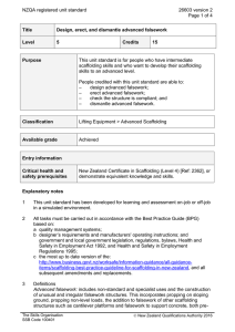 NZQA registered unit standard 26603 version 2  Page 1 of 4