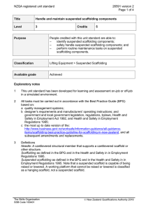 NZQA registered unit standard 26591 version 2  Page 1 of 4