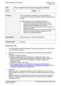 NZQA registered unit standard 26592 version 2  Page 1 of 5