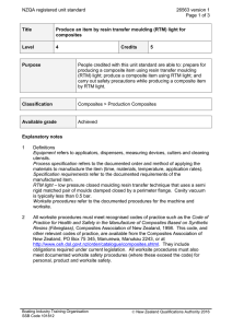 NZQA registered unit standard 26563 version 1  Page 1 of 3