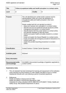 NZQA registered unit standard 16774 version 6  Page 1 of 7