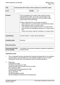NZQA registered unit standard 28268 version 1  Page 1 of 6