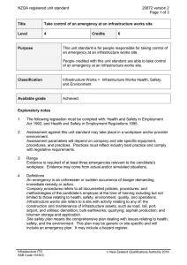 NZQA registered unit standard 20872 version 2  Page 1 of 3
