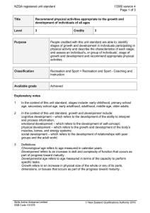 NZQA registered unit standard 13380 version 4  Page 1 of 3