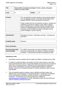 NZQA registered unit standard 25808 version 2  Page 1 of 4