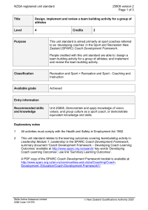 NZQA registered unit standard 25809 version 2  Page 1 of 3