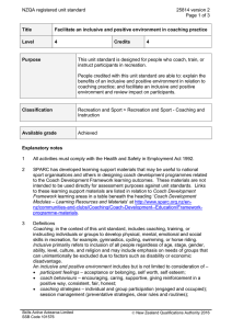 NZQA registered unit standard 25814 version 2  Page 1 of 3