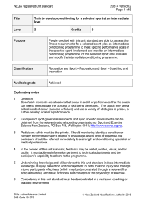 NZQA registered unit standard 20814 version 2  Page 1 of 5
