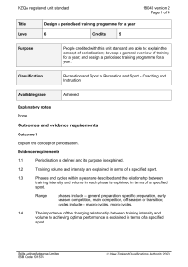 NZQA registered unit standard 18040 version 2  Page 1 of 4