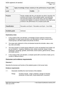 NZQA registered unit standard 21649 version 2  Page 1 of 4