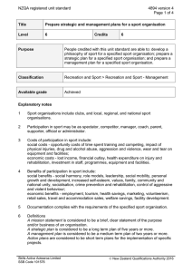 NZQA registered unit standard 4894 version 4  Page 1 of 4