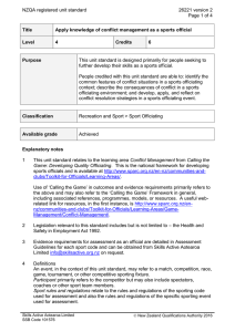 NZQA registered unit standard 26221 version 2  Page 1 of 4