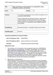 NZQA registered Australian standard 21506 version 4  Page 1 of 3