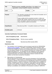 NZQA registered Australian standard 21509 version 4  Page 1 of 3