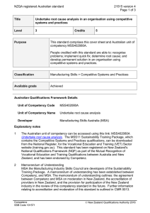 NZQA registered Australian standard 21515 version 4  Page 1 of 3