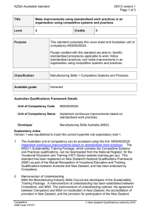 NZQA Australian standard 29312 version 1  Page 1 of 3