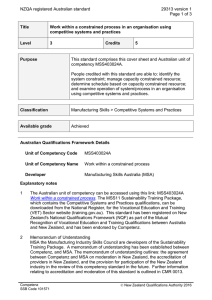 NZQA registered Australian standard 29313 version 1  Page 1 of 3