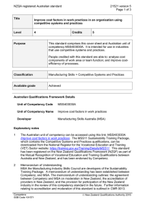 NZQA registered Australian standard 21521 version 5  Page 1 of 3