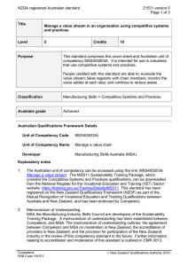 NZQA registered Australian standard 21531 version 5  Page 1 of 3