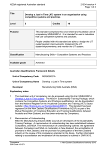 NZQA registered Australian standard 21534 version 4  Page 1 of 3