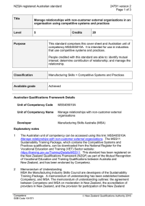 NZQA registered Australian standard 24791 version 2  Page 1 of 3