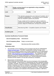 NZQA registered Australian standard 24794 version 2  Page 1 of 3