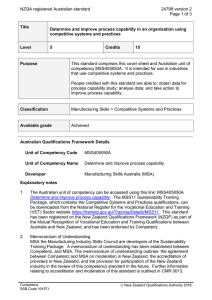 NZQA registered Australian standard 24798 version 2  Page 1 of 3