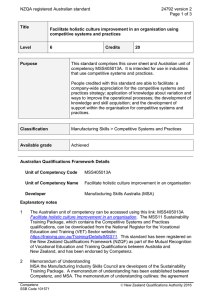 NZQA registered Australian standard 24792 version 2  Page 1 of 3