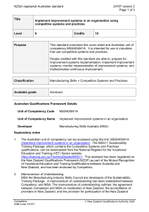 NZQA registered Australian standard 24797 version 2  Page 1 of 3