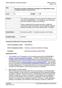 NZQA registered Australian standard 24804 version 2  Page 1 of 3