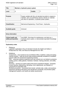 NZQA registered unit standard 20613 version 2  Page 1 of 4