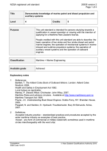 NZQA registered unit standard 26305 version 2  Page 1 of 4