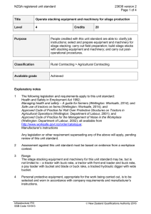 NZQA registered unit standard 23636 version 2  Page 1 of 4
