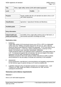 NZQA registered unit standard 24560 version 2  Page 1 of 3