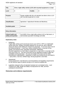 NZQA registered unit standard 24562 version 2  Page 1 of 3