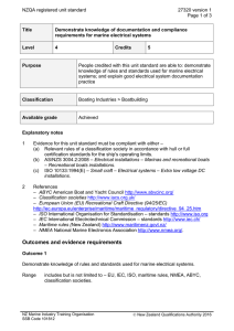 NZQA registered unit standard 27320 version 1  Page 1 of 3