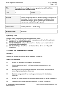 NZQA registered unit standard 27323 version 1  Page 1 of 3