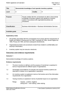 NZQA registered unit standard 334 version 7  Page 1 of 3