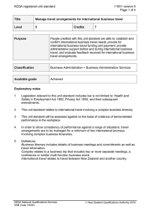 NZQA registered unit standard 11651 version 6  Page 1 of 4
