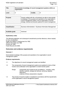 NZQA registered unit standard 125 version 7  Page 1 of 3