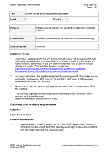 NZQA registered unit standard 16678 version 4  Page 1 of 2