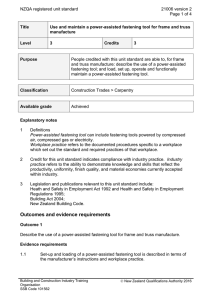 NZQA registered unit standard 21006 version 2  Page 1 of 4